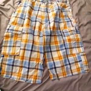 Plaid Galaxy shorts